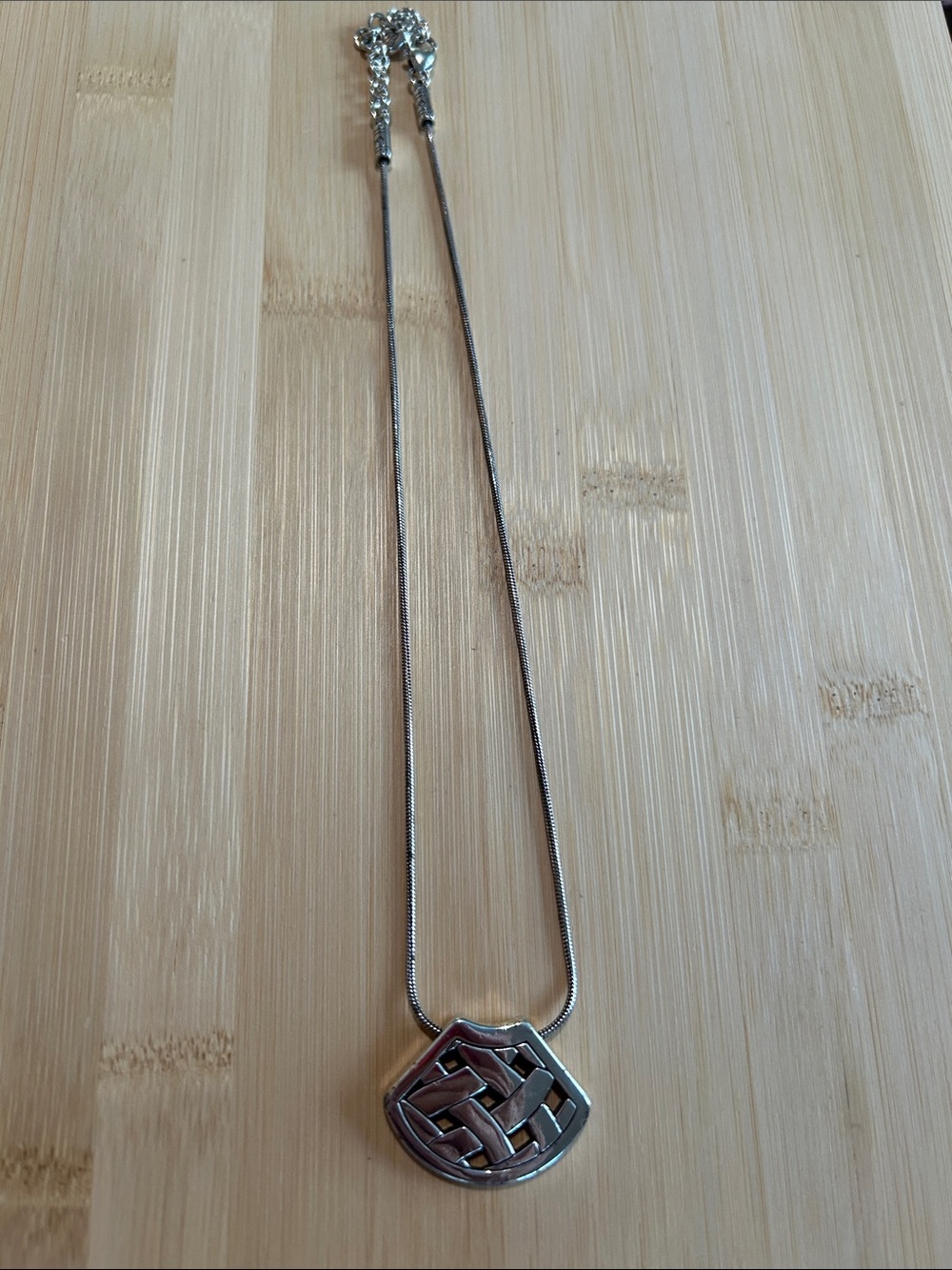 Brighton Sterling Silver Knot Pendant Necklace - Silver